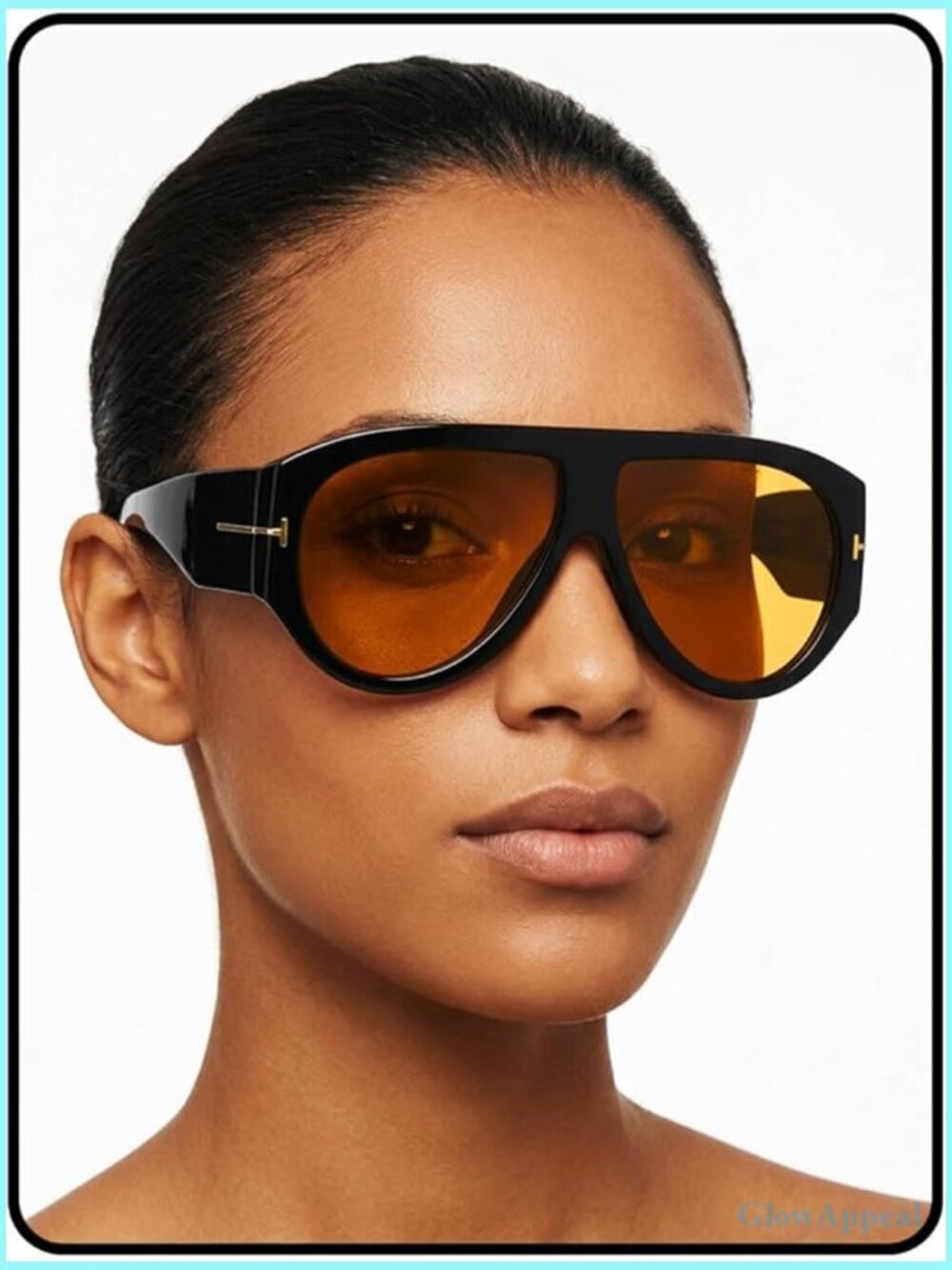 Retro Aviator Sunglasses Oversized Square Frame UV Protection Unisex